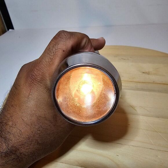 Vintage Ray-o-Vac Sportsman Magnet Light Flashlight Metal 7.5 In Tested Working - Picture 10 of 11